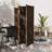 vidaXL 4-Panels 280 x 180 cm Sort Rumdeler 300x180cm