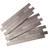 Aspect Aspect Peel and Stick Backsplash 12.5in 4in Subway Stainless Matted Metal Tile for Kitchen and Bathrooms 3-Pack