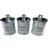 Value for Money Fabulous Diamond Crushed & Crystal Filled Kitchen Storage 3pcs