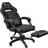 tectake Gaming chair Comodo With footrest black/black