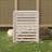 vidaXL kompostbeholder 82,5x82,5x99,5 massivt fyrretræ