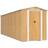 vidaXL Haveskur 192 x 606 x 223 cm Galvaniseret Stål Lysebrun