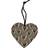 IPREMA Casa Hanging Silver Heart 10cm Christmas Tree Ornament