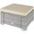 tectake light grey Footstool