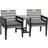 Norfolk Leisure Galaxy a Wooden Garden Bistro Set