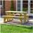 Rutland County Garden Furniture Oakham Rounded Bench set