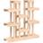 vidaXL Plantestativ 104,5 x 25 x 109,5 cm Massivt Fyrretræ Plantekasse