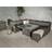 Royalcraft Fire Pit 7pc Deluxe Corner Patio Dining Set