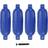 vidaXL Boat Fender 4 Pcs Blue 58.5 x 16.5 cm