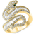 Effy Snake Ring - Gold/Green/Diamond