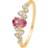 Mads Z Leonora Ring ct. Gold w. Pink Turmalin & 0,25 1546122-56