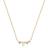 Ania Haie 14ct Gold Pearl And White Sapphire Radiance Necklace NAU003-02YG