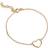 ENAMEL Copenhagen Organic Heart Bracelet - Gold