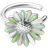 Georg Jensen Daisy Small Ear Cuff - Green
