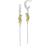 Sistie Beach Green Earrings - Silver Sterling