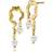 Sistie Lärke Bentsen X Earrings - Gold/PZearl
