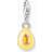 Thomas Sabo Silver Pastel Orange Teardrop Charm