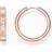 Thomas Sabo Creolörhängen Logo Med Vita Stenar - Rosé