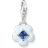 Thomas Sabo Silver Pastel Blue Flower Charm