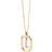 Pdpaola Mini Letter Necklace - Gold/Transparent