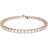 Swarovski Matrix Tennis Bracelet - Rose Gold/Transparent