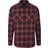 Urban Classics Checked Flanell Shirt black/red