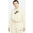 Nike Club Cropped hættetrøje med grafik kokoshvid fleece Creme