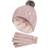 Heat Holders Girl's Glacier Peak Hat & Gloves - Dusky Pink