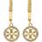 Tory Burch Miller Pavé Hoop Earrings - Gold/Transparent