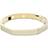 Swarovski Dextera bangle, Octagon shape, White, Gold-tone plated