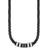 s.Oliver Mens Necklace for men, stainless steel, circle Black One