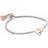 Nomination Milleluci Interlocking Hearts Bracelet - Rose Gold/Silver