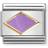 Nomination Classic Gold Lilac Rhombus Charm