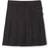 French Toast Adjustable Waist Two-tab Pleated-front Scooter Skirt - Black