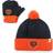 '47 Infant Chicago Bears Bam Bam Cuffed Knit Hat With Pom & Mittens Set - Navy/Orange