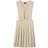 French Toast Girls Size' V-Neck Pleated Jumper, Khaki, 16.5 Plus