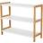 Homcom 3-Tier Natural/White Shoe Rack 70x57.5cm