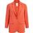 Object Sigrid Single Breasted Blazer - Hot Coral