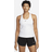 Nike Swoosh-sports-bh-tanktop med støtte og indlæg til kvinder hvid
