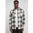 Urban Classics Mock Check Shirt Longsleeve Herr beige svart