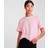 Pieces Stribet Bomulds O-neck T-shirt - Bright White