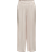 Only Women's High-Waisted Linen Blend Trousers - Beige