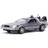 Jada DeLorean Brushed Metal Time Machine with Lights Flying Version Back to the Future Part 2 1989 Movie 1:24