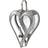 Hill Interiors Antique Heart Mirrored Tealight Candle Holder