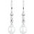 Elli Diamonds Earrings Women Elegant Freshwater Pearls - 925 Sterling Silver