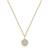 Ania Haie Glam Disc Pendant Necklace - Gold/Transparent