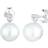 Elli Diamonds Earrings Earstuds Elegant Freshwater Cultured Pearl - 925 Sterling Silver