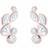 Elli Women Gold Plated 925 Sterling Silver Drop Flower Zircon Earrings