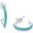 Amor Hoop Earrings 925 Sterling Silver - Silver