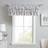 Laura Ashley Valance Cotton Rod Pocket Top Window Treatment 18 x 50
